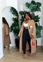 Load image into Gallery viewer, Patches | Cardigan | CAMEL
